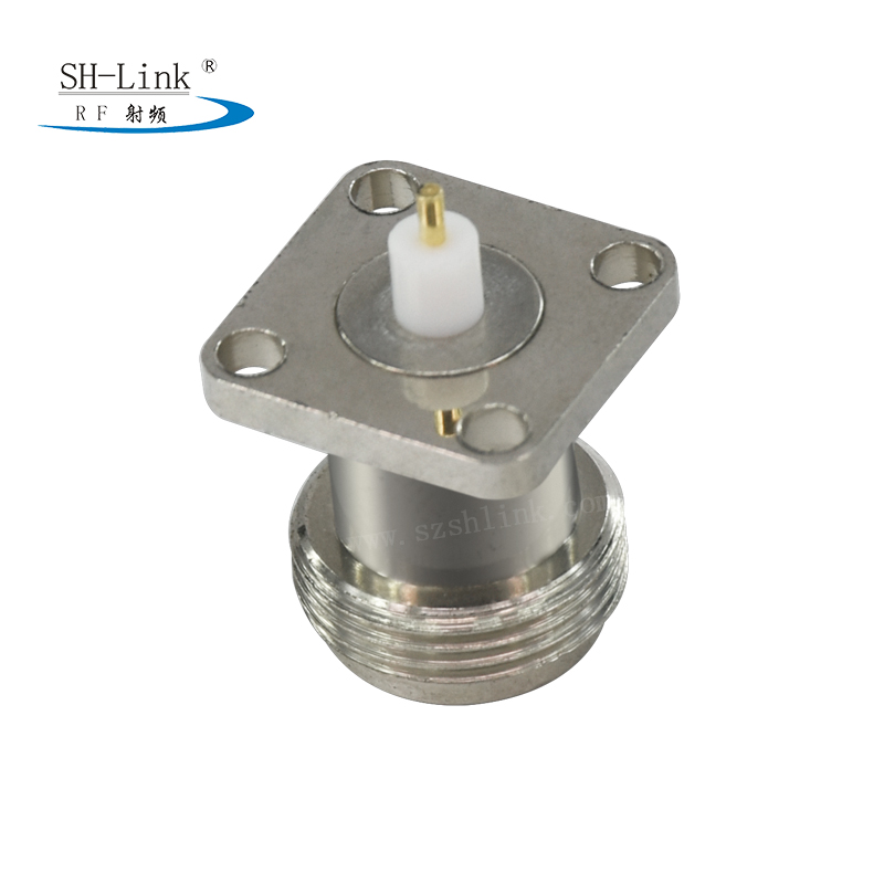 N type female connector manufacturer，N jack waterproof with flange